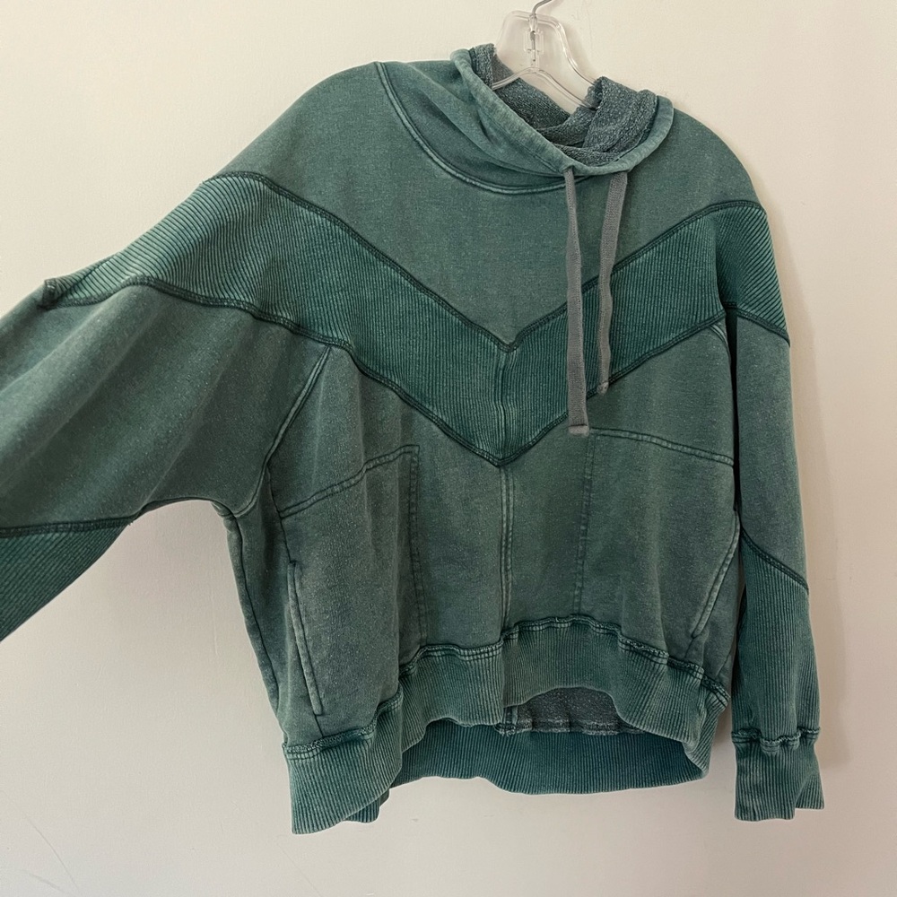 Free People Green Hoodie
